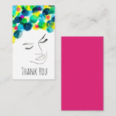 ファンキーサイケデリック泡毛 ノートカード (正面/裏面)