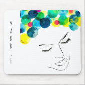 ファンキーサイケデリック泡毛 マウスパッド (正面)