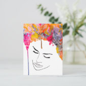 ファンキーサイケデリック熱狂する髪 ポストカード (スタンド正面)