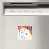 ファンキーサイケデリック熱狂する髪 マグネット (インサイチュ (食洗機))