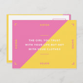 ファンキーシスター名言 ポストカード (正面/裏面)