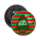 ファンキーストライプとクリスマスツリー 栓抜き (正面)
