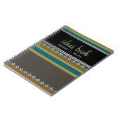 ファンキーストライプ名前をカスタムするアイディアブックノートブック ノートブック (左側)