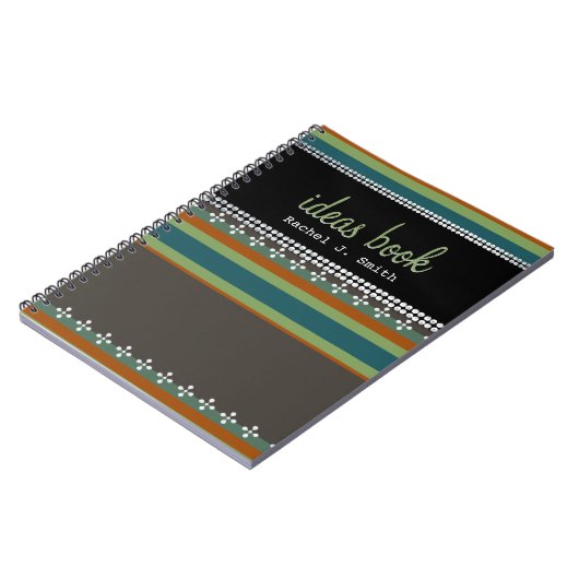 ファンキーストライプ名前をカスタムするアイディアブックノートブック ノートブック (左側)