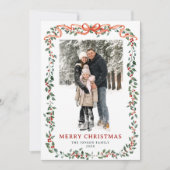 ファンキーセージグリーンのクリスマスリボン 5枚の写真 シーズンカード (正面)