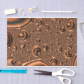 ファンキートリップ（幻覚体験）のようなSpiraling Orange Black Fractal  薄葉紙 (クラフト)