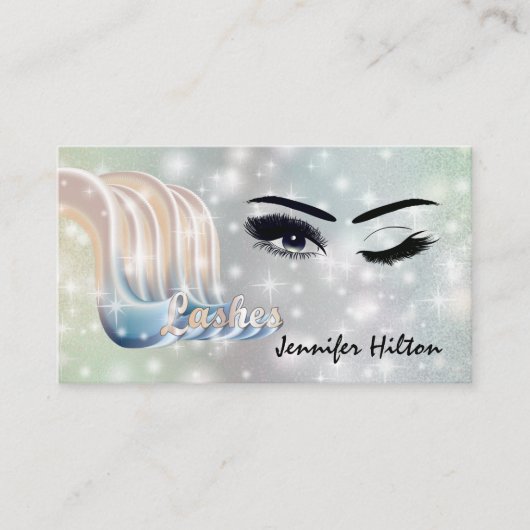 ファンキートレンディーレトロカラフルラッシュロ気にゴ 名刺 (正面)