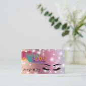 ファンキートレンディーレトロカラフルラッシュロ気にゴ 名刺 (スタンド正面)