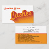 ファンキートレンディーレトロカラフルラッシュロ気にゴ 名刺 (正面/裏面)