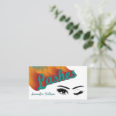 ファンキートレンディーレトロカラフルラッシュロ気にゴ 名刺 (スタンド正面)