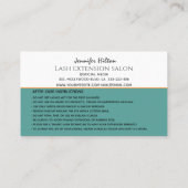 ファンキートレンディーレトロカラフルラッシュロ気にゴ 名刺 (裏面)