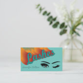 ファンキートレンディーレトロカラフルラッシュロ気にゴ 名刺 (スタンド正面)