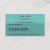 ファンキートレンディーレトロカラフルラッシュロ気にゴ 名刺 (裏面)