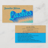 ファンキートレンディーレトロカラフルラッシュロ気にゴ 名刺 (正面/裏面)