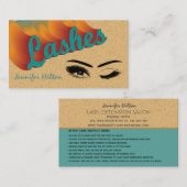 ファンキートレンディーレトロカラフルラッシュロ気にゴ 名刺 (正面/裏面)