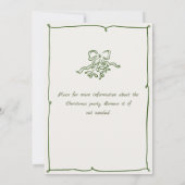 ファンキーハンドドローお洒落ド・クリスマス・ホリデー・パーティー 招待状 (裏面)