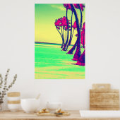 ファンキービーチデザインプリント ポスター (キッチン)