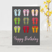 ファンキーファッションモダンビーチサンダルカラフルサンダル カード (黄色い花)