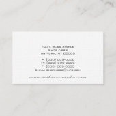 ファンキーフローラ名刺、グレースケール 名刺 (裏面)