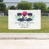 ファンキーフローラ結婚のバナー 横断幕 (インサイチュ)