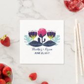 ファンキーフローラ結婚の紙 スタンダードカクテルナプキン (インサイチュ)