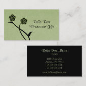 ファンキーフローラ開花名刺、セージ 名刺 (正面/裏面)