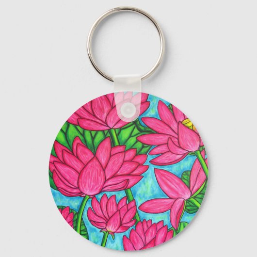 ファンキーフローラ- Lotus Key Chain キーホルダー (正面)