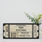 ファンキープ結婚レイ銀メタリック招待状 招待状 (スタンド正面)