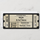 ファンキープ結婚レイ銀メタリック招待状 招待状 (正面)