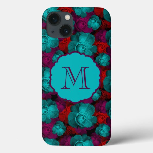 ファンキーボールドローズパターンモノグラム Case-Mate iPhoneケース (裏面)