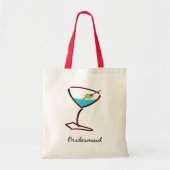 ファンキーマティーニ赤の花嫁メイドの好意 トートバッグ (正面)