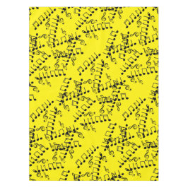 ファンキーミュージカル音楽ノートTrebleクレフ、 音符記号 テーブルクロス