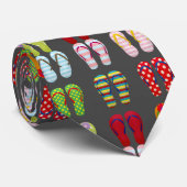 ファンキーモダンファッションビーチサンダルカラフル ネクタイ (ロール)