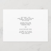 ファンキーモダン文字 |写真数々の3枚 セーブザデート (裏面)