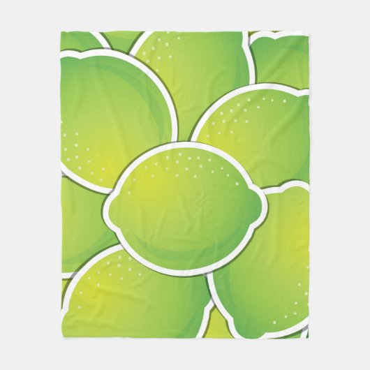 ファンキーライム フリースブランケット (正面)