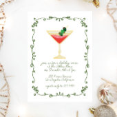 ファンキーレトロお洒落クリスマスカクテルパーティー 招待状