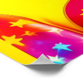 ファンキーレトロアポップ・アートのートファッションポスター ポスター (角)