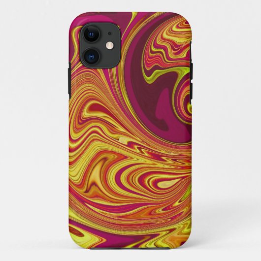 ファンキーレトロオレンジスワール Case-Mate iPhoneケース (裏面)