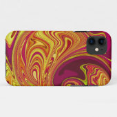 ファンキーレトロオレンジスワール Case-Mate iPhoneケース (裏面(横))