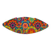 ファンキーレトロカラフルマンダラパターン アメリカンフットボール (パネル)