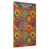 ファンキーレトロカラフルマンダラパターン クリップボード (右)