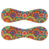 ファンキーレトロカラフルマンダラパターン ソフトボール (パネル)