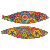 ファンキーレトロカラフルマンダラパターン バスケットボール (パネル)