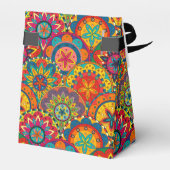 ファンキーレトロカラフルマンダラパターン フェイバーボックス (裏面サイド)