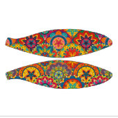 ファンキーレトロカラフルマンダラパターン ミニバスケットボール (パネル)