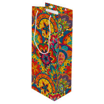 ファンキーレトロカラフルマンダラパターン