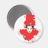 ファンキーレトロ冷蔵庫用マグネット マグネット (正面/裏面)