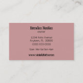 ファンキーレトロ開花名刺、Mave 名刺 (裏面)