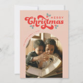 ファンキーレトロ70sメリークリスマスフォト シーズンカード (正面)