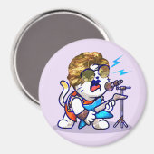 ファンキーロックスターキャックールト – Music Lover子猫 マグネット (正面/裏面)